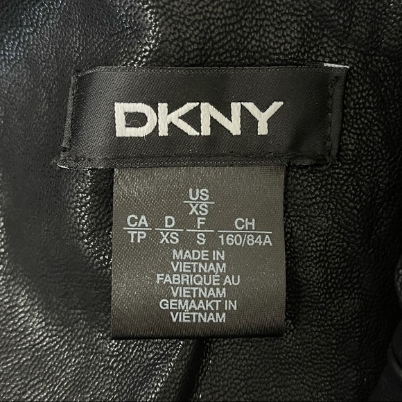 DKNY Faux-Leather Moto Jacket - Picture 6 of 8